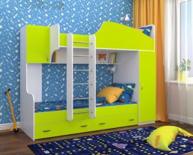Детская двухъярусная кровать Юниор-2 в Железногорске - zheleznogorsk.katalogmebeli.com | фото