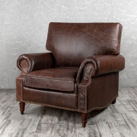 Кресло кожаное Лофт Аристократ (ширина 1100 мм) в Железногорске - zheleznogorsk.katalogmebeli.com | фото