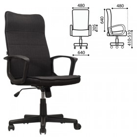 Кресло офисное BRABIX Delta EX-520 (черный) в Железногорске - zheleznogorsk.katalogmebeli.com | фото 1