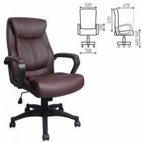 Кресло офисное BRABIX Enter EX-511 (коричневый) в Железногорске - zheleznogorsk.katalogmebeli.com | фото