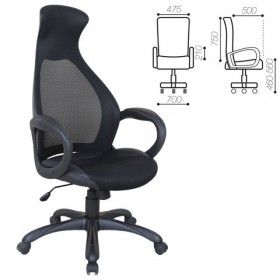 Кресло офисное BRABIX Genesis EX-517 (черное) в Железногорске - zheleznogorsk.katalogmebeli.com | фото 1