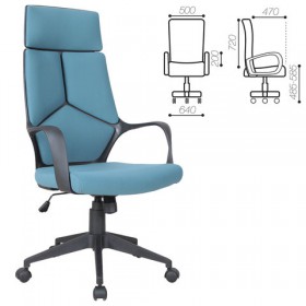 Кресло офисное BRABIX Prime EX-515 (голубая ткань) в Железногорске - zheleznogorsk.katalogmebeli.com | фото