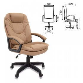 Кресло офисное BRABIX Trend EX-568 (бежевый) в Железногорске - zheleznogorsk.katalogmebeli.com | фото 2