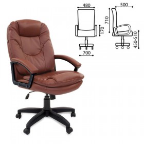 Кресло офисное BRABIX Trend EX-568 (коричневый) в Железногорске - zheleznogorsk.katalogmebeli.com | фото 1