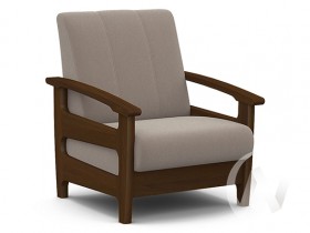 Кресло для отдыха Омега (орех лак/CATANIA COCOA) в Железногорске - zheleznogorsk.katalogmebeli.com | фото 1