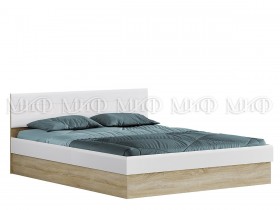 Кровать 1,4 спальня Фортуна (Дуб сонома/белый глянец) в Железногорске - zheleznogorsk.katalogmebeli.com | фото 1