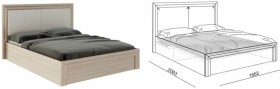 Кровать 1,6 Глэдис (М32) с подъемным механизмом в Железногорске - zheleznogorsk.katalogmebeli.com | фото 2
