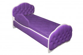 Кровать 170 Гармония 32 Фиолетовый (мягкий бортик) в Железногорске - zheleznogorsk.katalogmebeli.com | фото