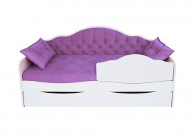 Кровать 170 серии Иллюзия Лайт 1 ящик 32 Фиолетовый (подушки) в Железногорске - zheleznogorsk.katalogmebeli.com | фото