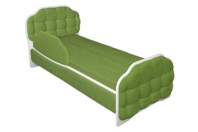 Кровать 190 Атлет Lux 76 Зелёный (мягкий бортик) в Железногорске - zheleznogorsk.katalogmebeli.com | фото