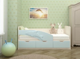 Кровать детская 1,6м Дельфин (Розовый металлик) в Железногорске - zheleznogorsk.katalogmebeli.com | фото
