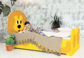 Кровать детская Лева 1.6 Желтый/Оранжевый в Железногорске - zheleznogorsk.katalogmebeli.com | фото
