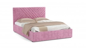 Кровать Гамма ш. 1400 (с основанием для хранения) (велюр тенерифе розовый) в Железногорске - zheleznogorsk.katalogmebeli.com | фото