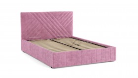 Кровать Гамма ш. 1400 (с основанием для хранения) (велюр тенерифе розовый) в Железногорске - zheleznogorsk.katalogmebeli.com | фото 2