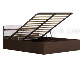 Кровать с подъемным механизмом Нэнси 1,4м (Венге/белый глянец) в Железногорске - zheleznogorsk.katalogmebeli.com | фото