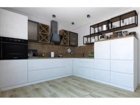 Модульная кухня Бронкс 1,8 м (Кварц) в Железногорске - zheleznogorsk.katalogmebeli.com | фото 5