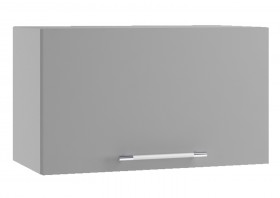 Квадро ПГ 600 шкаф верхний горизонтальный (Белый софт/корпус Серый) в Железногорске - zheleznogorsk.katalogmebeli.com | фото