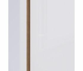 Веста СБ-2259 Шкаф 2х дверный с зеркалом Дуб Бунратти/Белый глянец в Железногорске - zheleznogorsk.katalogmebeli.com | фото 3