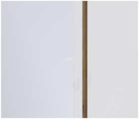 Веста СБ-2258 Шкаф 3х дверный с зеркалом Дуб Бунратти/Белый глянец в Железногорске - zheleznogorsk.katalogmebeli.com | фото 2