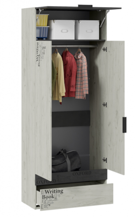 Шкаф комбинированный для одежды «Оксфорд-2» в Железногорске - zheleznogorsk.katalogmebeli.com | фото 2