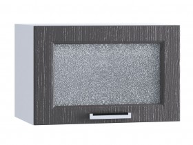 Шкаф верхний горизонтальный со стеклом 500, ШВГС 500 (Клен серый/корпус белый) в Железногорске - zheleznogorsk.katalogmebeli.com | фото