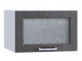 Шкаф верхний горизонтальный со стеклом 510, ШВГС 510 (Клен серый/корпус белый) в Железногорске - zheleznogorsk.katalogmebeli.com | фото