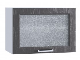 Шкаф верхний горизонтальный со стеклом 609, ШВГС 609 (Клен серый/корпус белый) в Железногорске - zheleznogorsk.katalogmebeli.com | фото