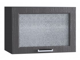 Шкаф верхний горизонтальный со стеклом 609, ШВГС 609 (Клен серый/корпус венге) в Железногорске - zheleznogorsk.katalogmebeli.com | фото