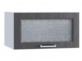 Шкаф верхний горизонтальный со стеклом 610, ШВГС 610 (Клен серый/корпус белый) в Железногорске - zheleznogorsk.katalogmebeli.com | фото