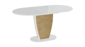 Стол обеденный «Монреаль» Тип 1 (Белый глянец/Бунратти) в Железногорске - zheleznogorsk.katalogmebeli.com | фото 2