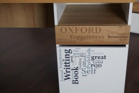Стол с ящиками «Оксфорд» (Ривьера/Белый с рисунком) в Железногорске - zheleznogorsk.katalogmebeli.com | фото 9