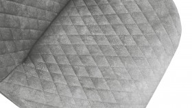 Стул «Оливер» К1С Белый/Микровелюр Wellmart Silver в Железногорске - zheleznogorsk.katalogmebeli.com | фото 3