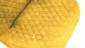 Стул «Оливер» К3 Белый/Микровелюр Wellmart Yellow в Железногорске - zheleznogorsk.katalogmebeli.com | фото 3