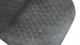 Стул «Оливер» К3 Черный/Микровелюр Wellmart Graphite в Железногорске - zheleznogorsk.katalogmebeli.com | фото 3