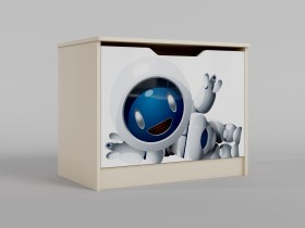 Ящик для игрушек Санни (Белый/корпус Клен) в Железногорске - zheleznogorsk.katalogmebeli.com | фото